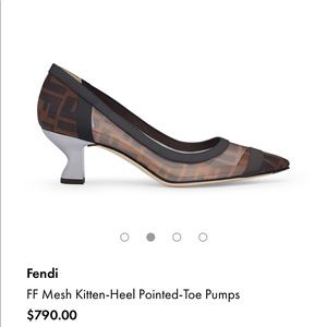 Authentic Fendi Mesh Heels
